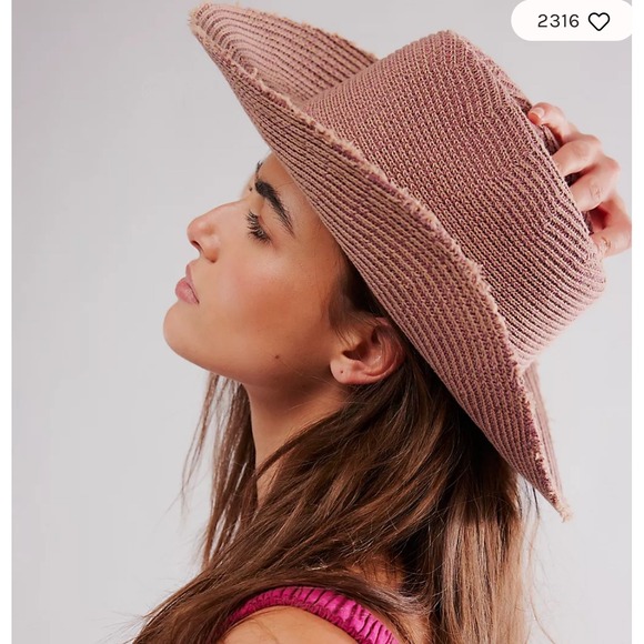 Free People Accessories - Free People Dylan Distressed Straw Cowboy Hat Beach Sun Hat Boho